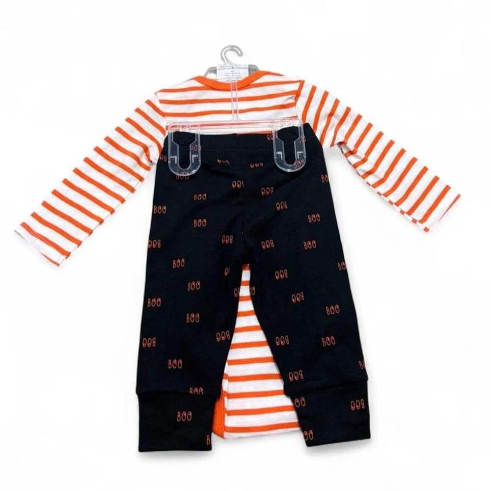 Spooky Graphic Bodysuit & Pants Set Halloween Carter's Just One You Size 6M NWT